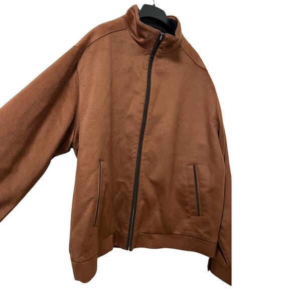 Peter Millar Mens Westport Wool Cashmere Bomber Jacket Size XXL Brown Luxury NWT - Picture 2 of 14